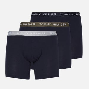 Tommy Hilfiger Men's 3-Pack Contrast Waistband Boxer Briefs - Sublunar/Army Green/Desert Sky