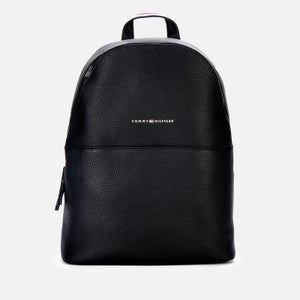 Tommy Hilfiger Men's Essential Pu Backpack - Black