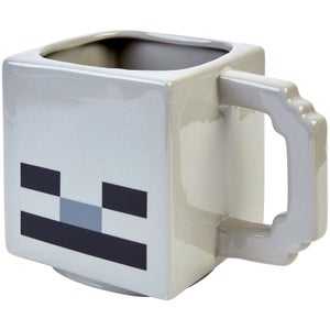 Minecraft Skeleton 3D Sculpted Ceramic Mug