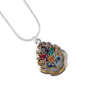 Harry Potter Hogwarts Crest Necklace - Silver