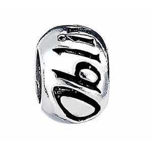 Harry Potter Obliviate Spell Spacer Bead Charm - Silver