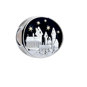 Harry Potter Hogwarts Castle Spacer Bead Charm - Silver