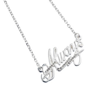 Harry Potter Always Necklace Embellished with Crystals - Silver