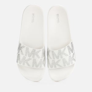 MICHAEL Michael Kors Women's Gilmore Slide Sandals - Optic White