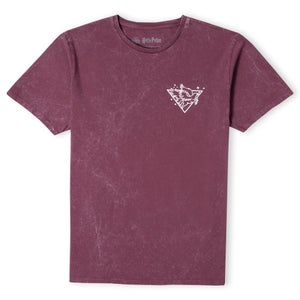 Harry Potter Buckbeak Metallic Pocket Print Unisex T-Shirt - Burgundy Acid