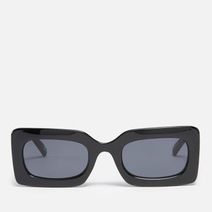 Le Specs Women's OH DAMN! Rectangle Sunglasses - Black