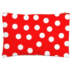 Red Polka Dots Zipped Pouch