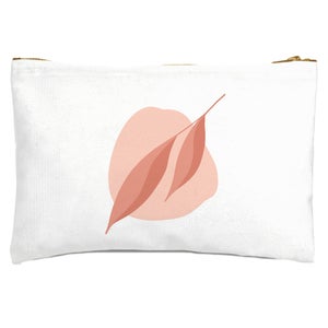 2 Leaves And Pink Rock Zipped Pouch
