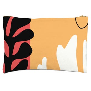 Abstract Warm Leaves Zipped Pouch