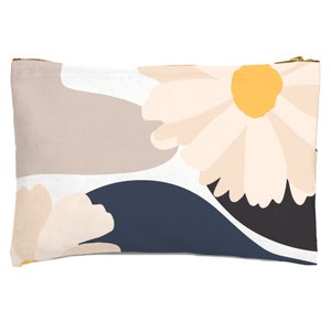 Abstract Daisies Zipped Pouch