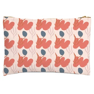 Small Abstract Leaves Zipped Pouch