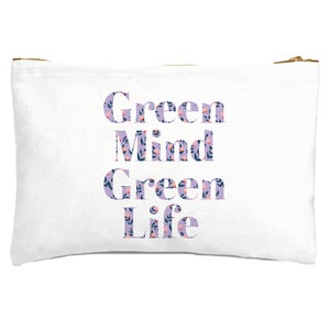 Green Mind Green Life Zipped Pouch