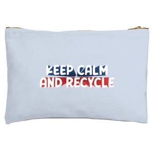 Keep Calm And Recycle Zipped Pouch