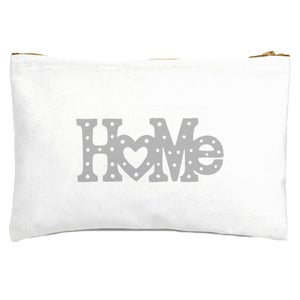 Home Typographic Zipped Pouch