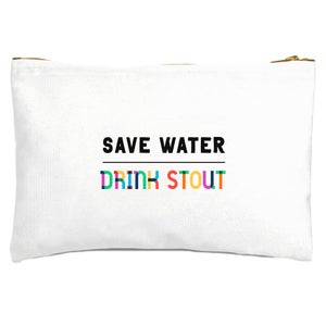 Save Water, Drink Stout Zipped Pouch