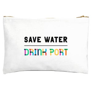 Save Water, Drink Port Zipped Pouch