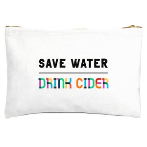 Save Water, Drink Cider Zipped Pouch