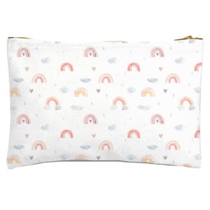 Watercolour Rainbow Pattern Zipped Pouch