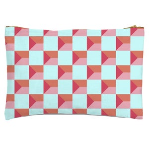 Colourful Check Zipped Pouch