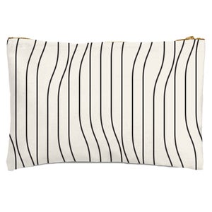 Horizontal Warped Lines Zipped Pouch