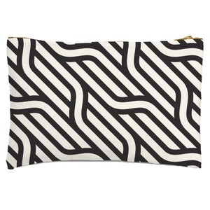 Chunky Diagonal Lines Zipped Pouch