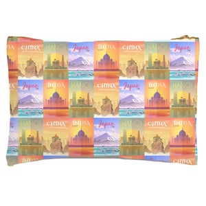 Travel In Asia Zipped Pouch