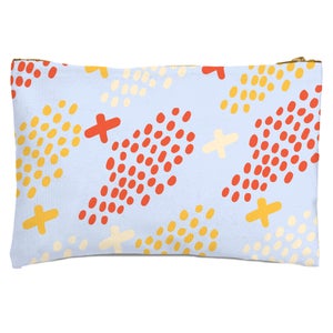 Dots And Crosses Zipped Pouch