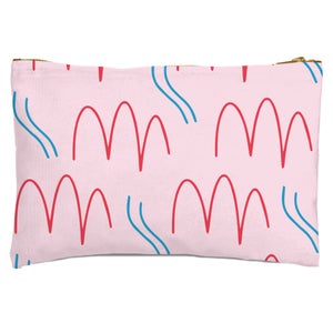 Squiggly Lines Zipped Pouch