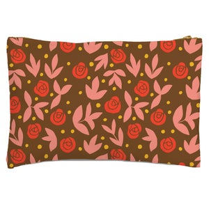 Retro Roses Zipped Pouch