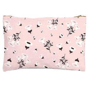 Retro Bell Flowers Zipped Pouch