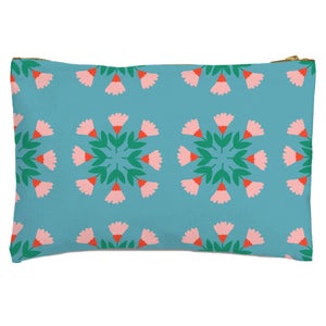 Circle Bunch Florals Zipped Pouch
