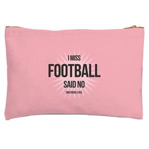 I Miss Football Zipped Pouch
