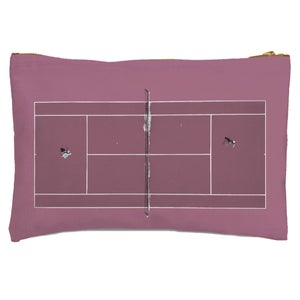 Pink Court Zipped Pouch