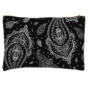Large Overlapped Paisley Zipped Pouch