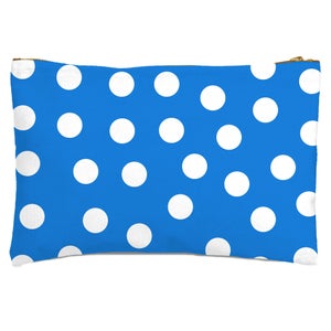 Blue Polka Dots Zipped Pouch