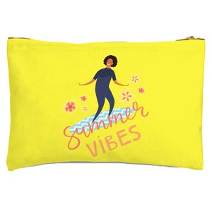 Summer Vibes Surfing Zipped Pouch