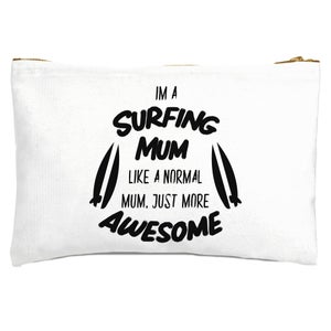 Surfing Mum Zipped Pouch