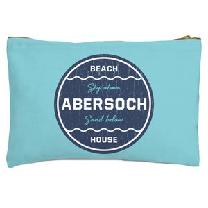 Abersoch Beach Badge Zipped Pouch