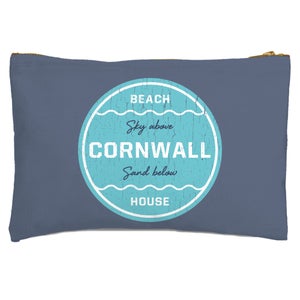 Cornwall Beach Badge Zipped Pouch