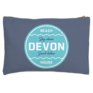 Devon Beach Badge Zipped Pouch