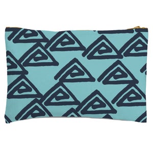 Abstract Tribal Triangular Pattern Zipped Pouch