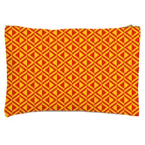 African Inspired Triangle Pattern Zipped Pouch