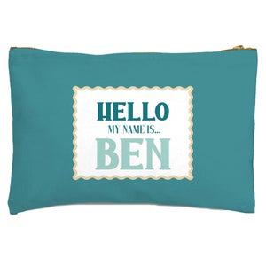 Hello, My Name Is Ben Zipped Pouch