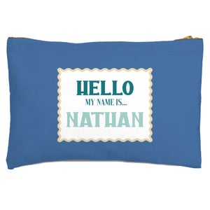 Hello, My Name Is Nathan Zipped Pouch