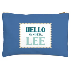 Hello, My Name Is Lee Zipped Pouch