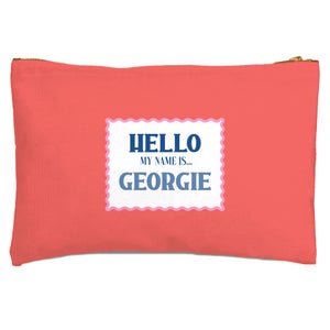 Hello, My Name Is Georgie Zipped Pouch