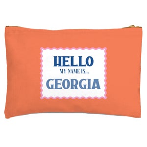 Hello, My Name Is Georgia Zipped Pouch