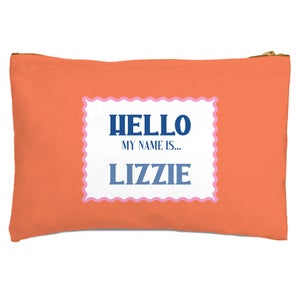 Hello, My Name Is Lizzie Zipped Pouch