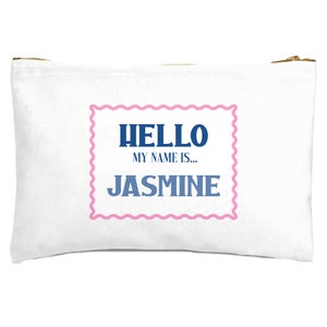 Hello My Name Is Jasmine Zipped Pouch