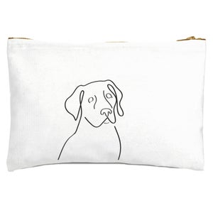 Line Drawing Dog Zipped Pouch